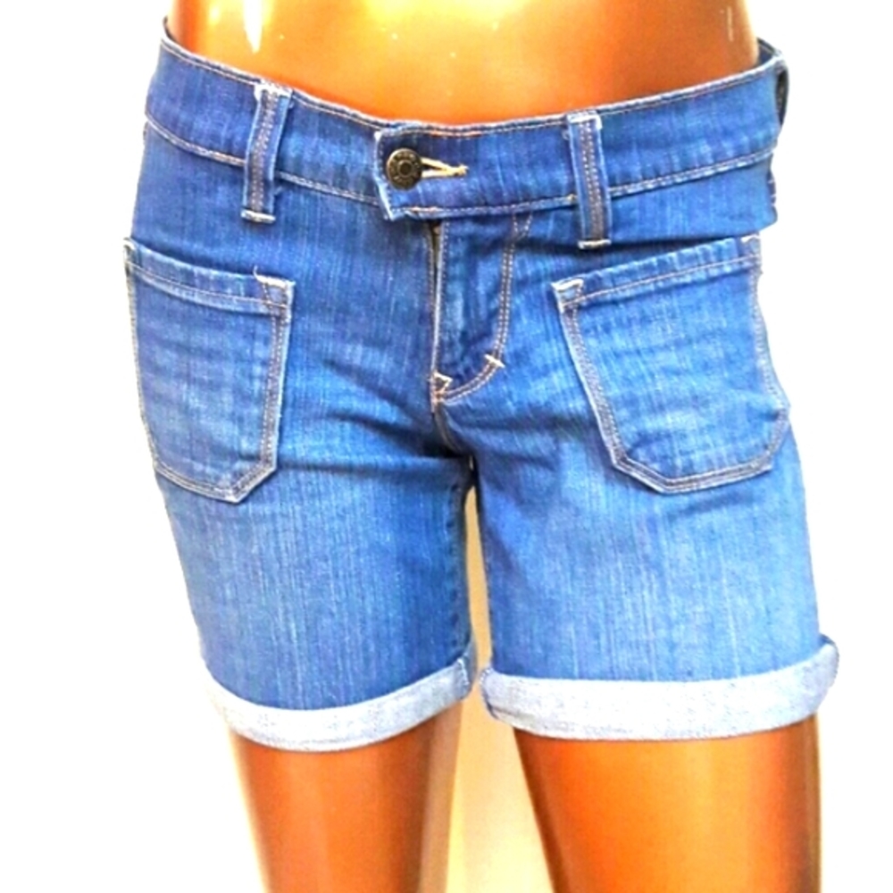 Old Navy Blue Jean Denim Roll up Shorts